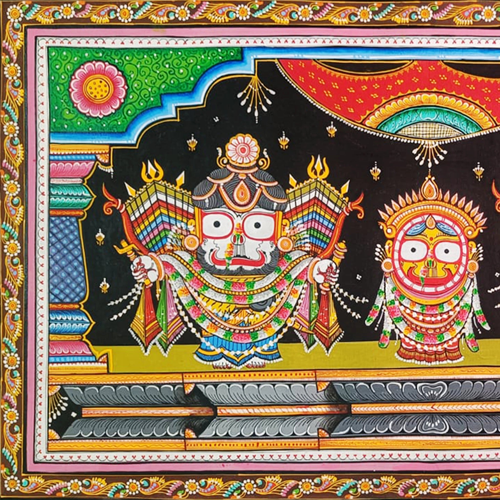 Pattachitra: Jagannath in Nagarjuna Incarnation-Made to Order